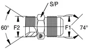 Hydraulischer JIC-Adapter