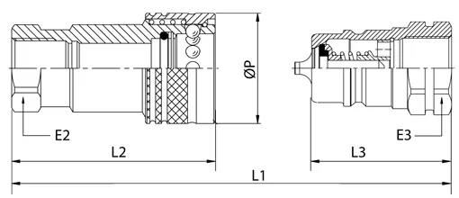 Acopladores hidráulicos según normas ISO A